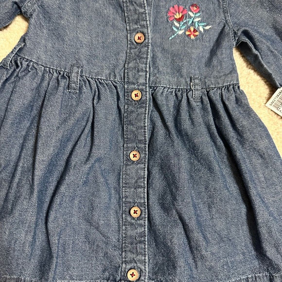 Carter’s flower denim jean dress - Picture 2 of 7